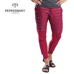 PEPPERMINT CYCLING CO. Chalet Hybrid Pant - Women's burgundy large puffy pants
